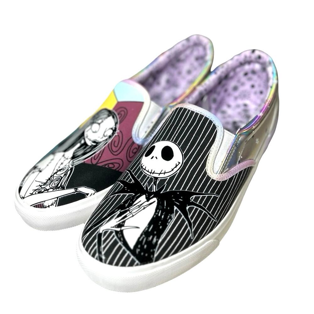 Ground Up Women’s Disney Nightmare Before Christmas Slip On Shoes Size 10